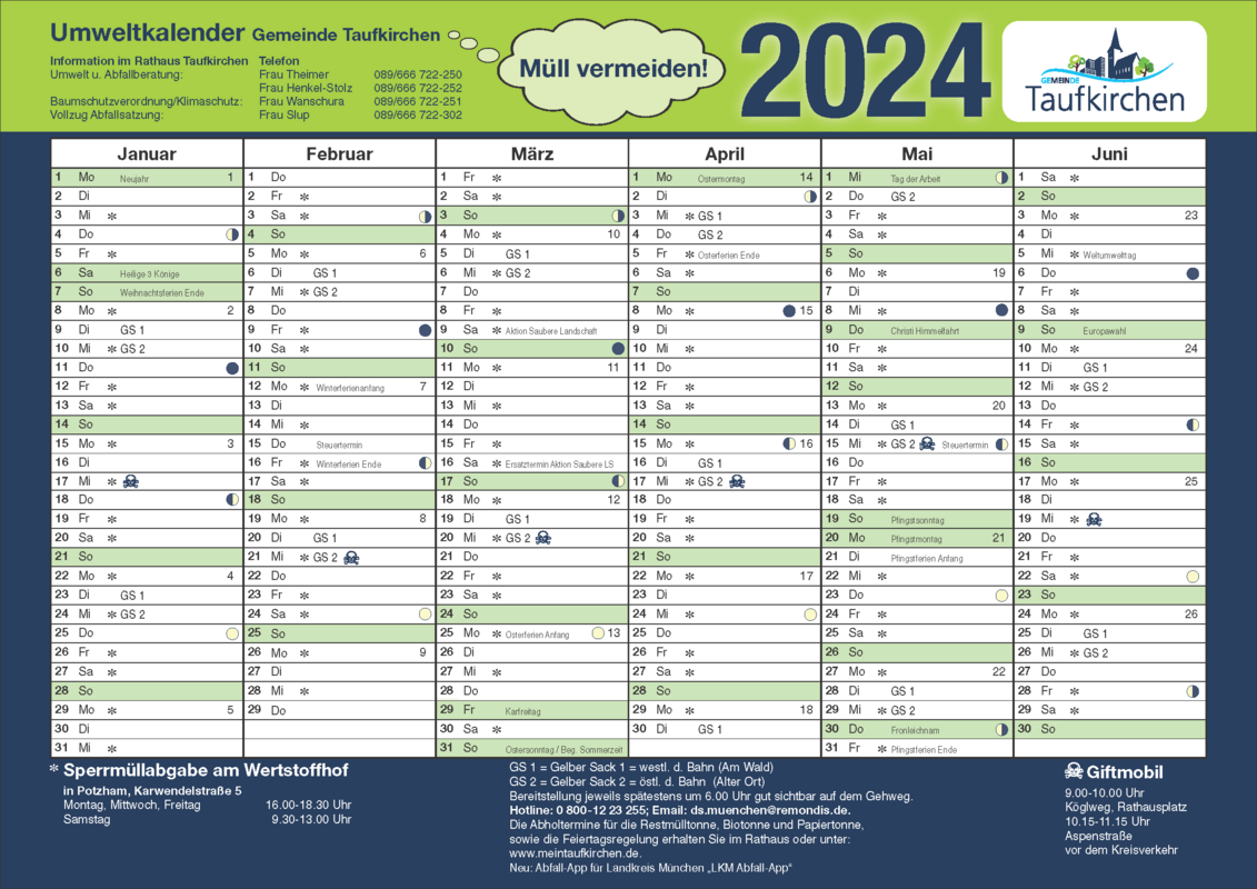 Umweltkalender 2024